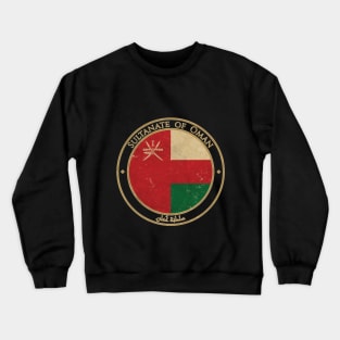 Vintage Sultanate of Oman Asia Asian Flag Crewneck Sweatshirt